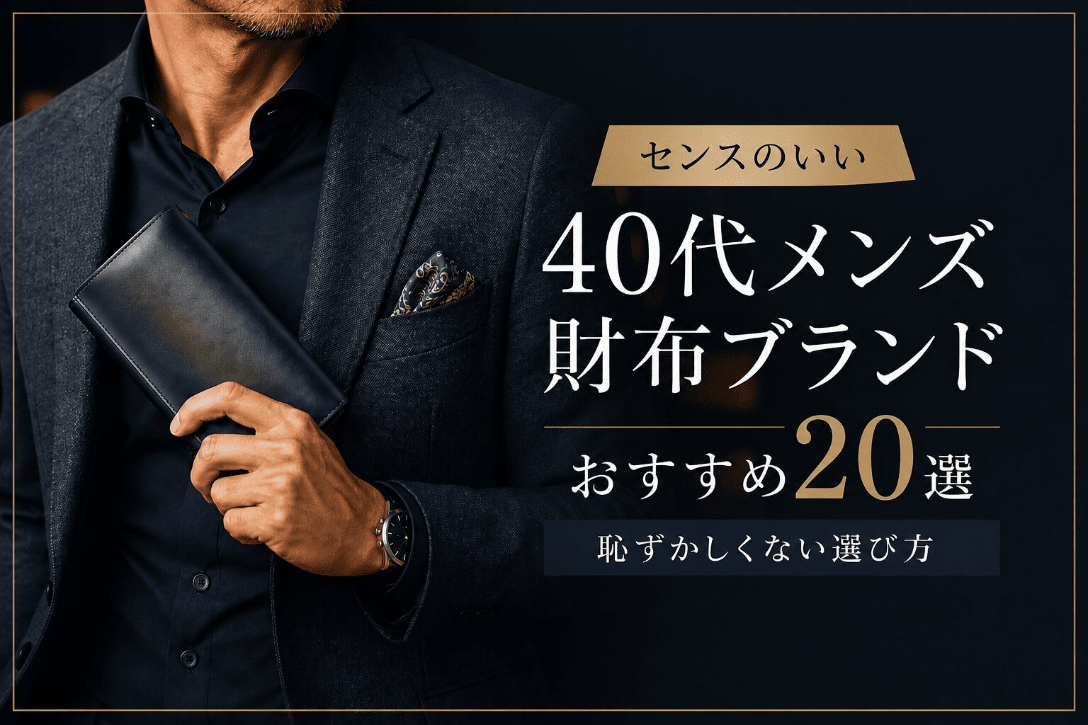 センスのいい40代メンズ財布ブランドおすすめ20選|恥ずかしくない選び方