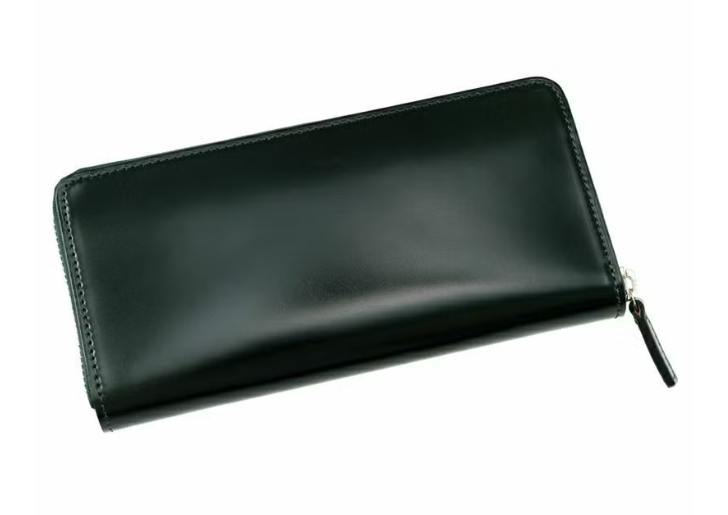 ラウンドファスナー長財布｜コードバン＆ルーガショルダー